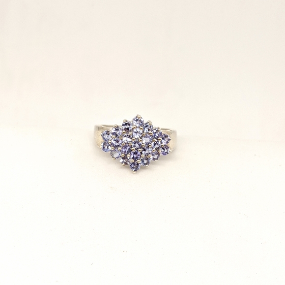 Tanzanite ring, Sterling silver - Picture 1 of 2
